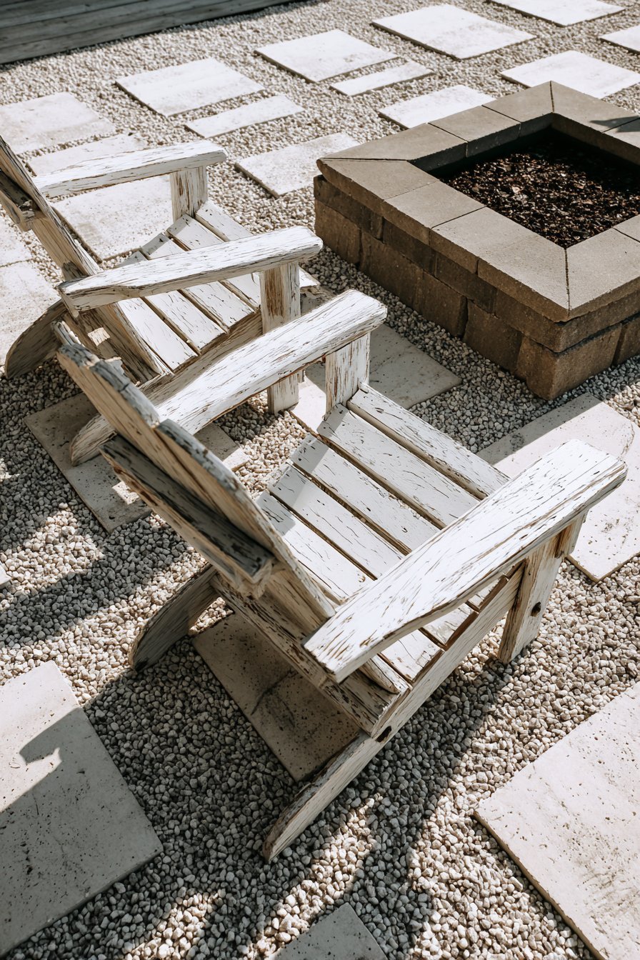 Geometric Concrete Pavers with Living Ground Cover