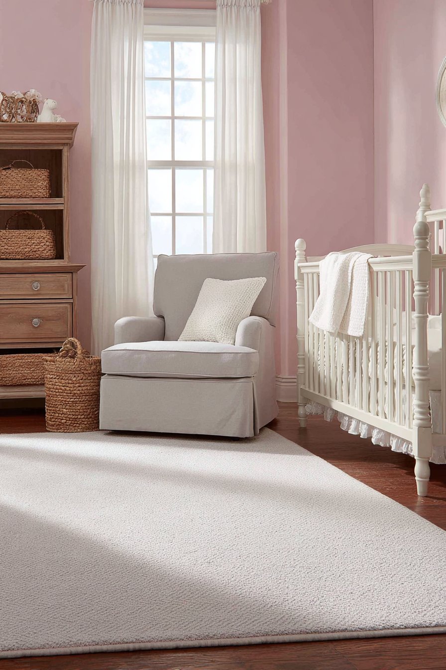 Serene Blush Pink Sanctuary with Natural Elements