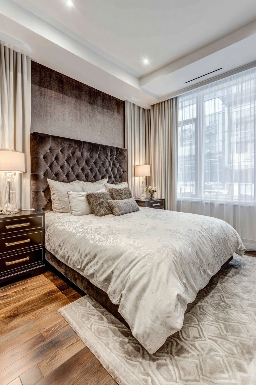 Tufted Velvet Elegance with Refined Textures