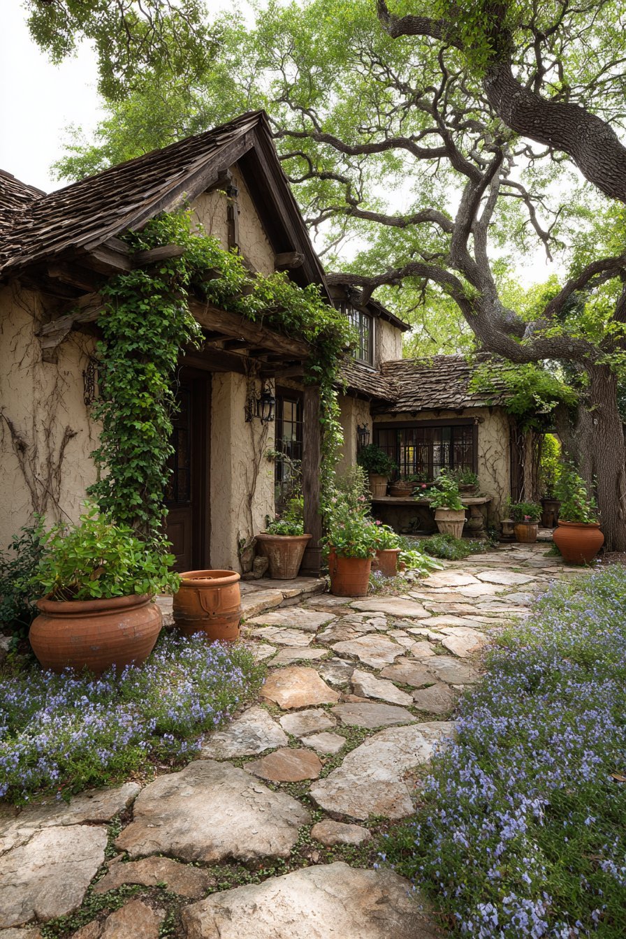 English Garden Flagstone Pathway