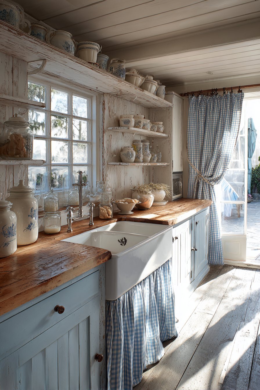 Classic Farmhouse Sink Window Nook