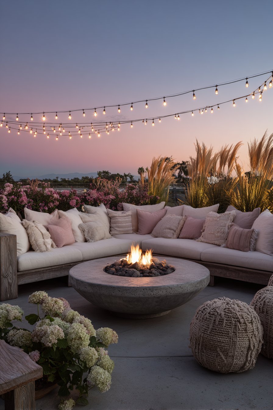 Cozy Fire Pit Seating Haven