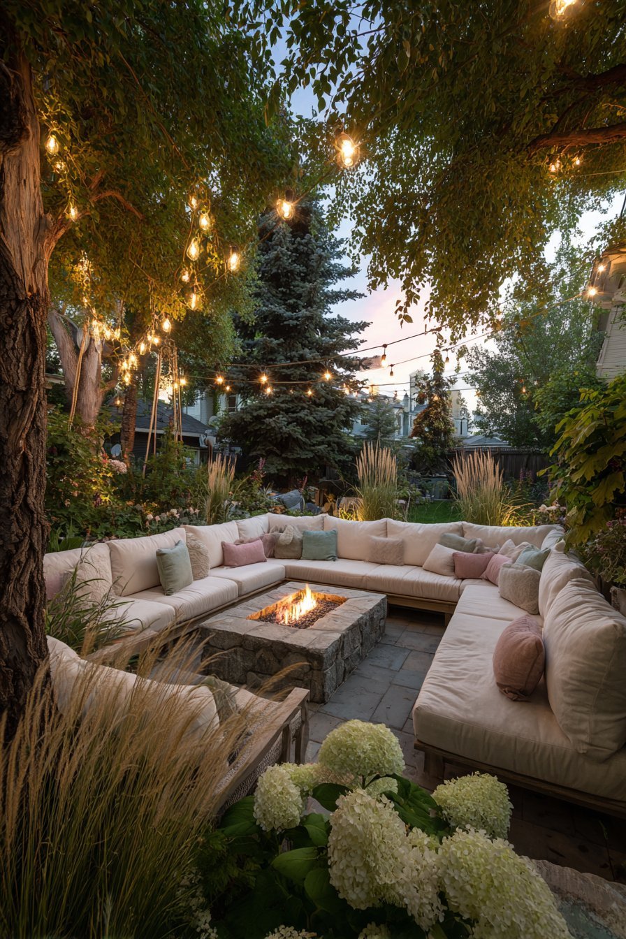 Cozy Fire Pit Seating Haven