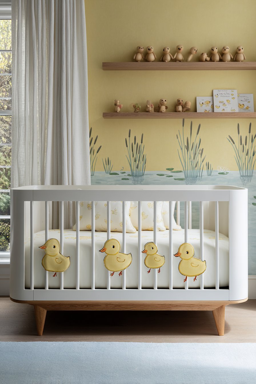 Hand-Painted Duck Illustration Paradise