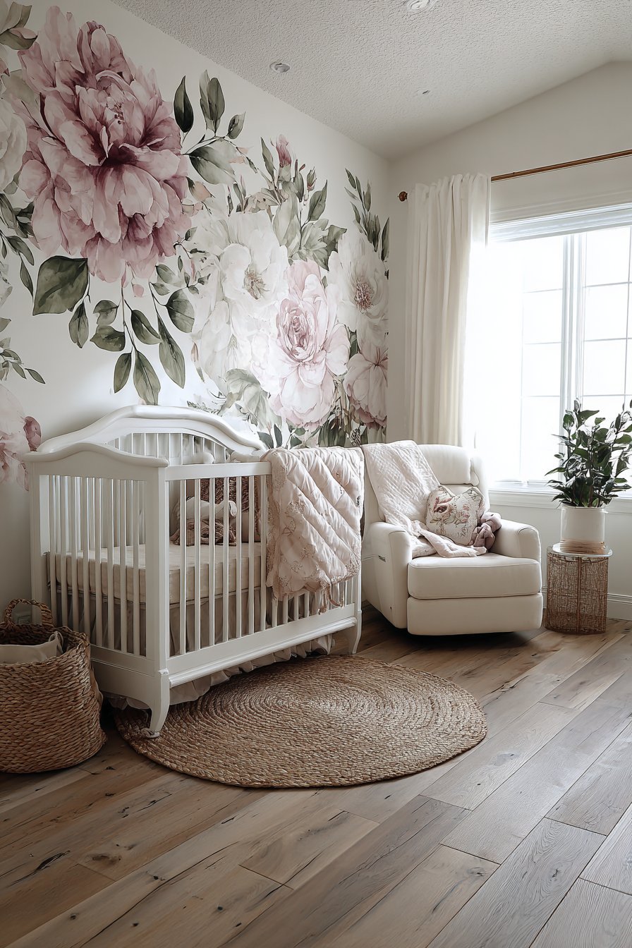 Serene Watercolor Floral Haven