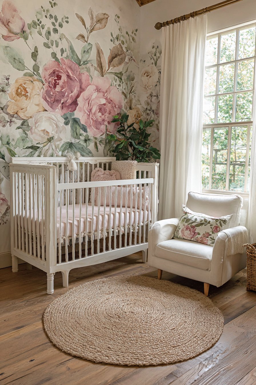 Serene Watercolor Floral Haven