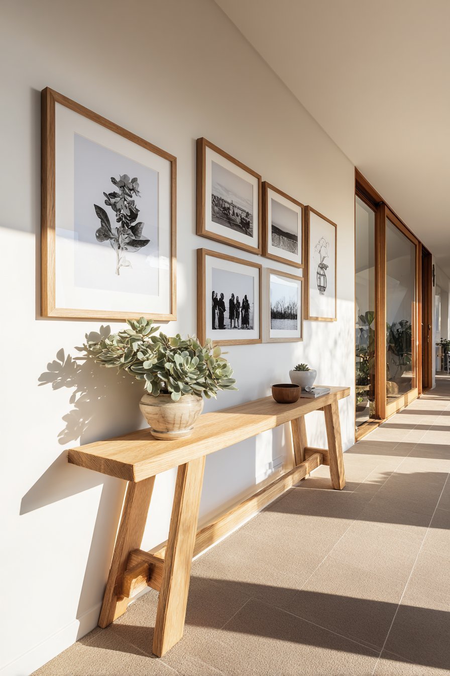 Curated Gallery Wall with Natural Elements