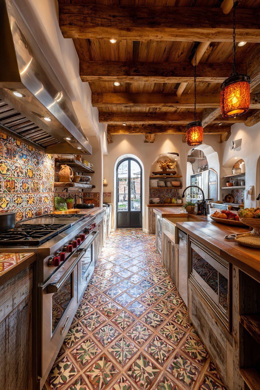 Vibrant Talavera Tile Backsplash Kitchen