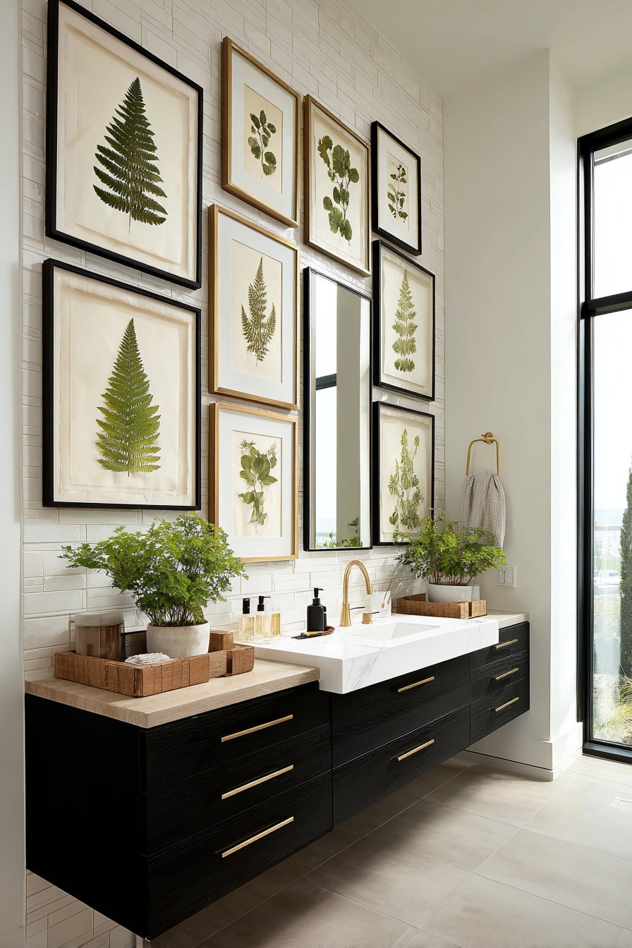Modern Botanical Gallery Wall