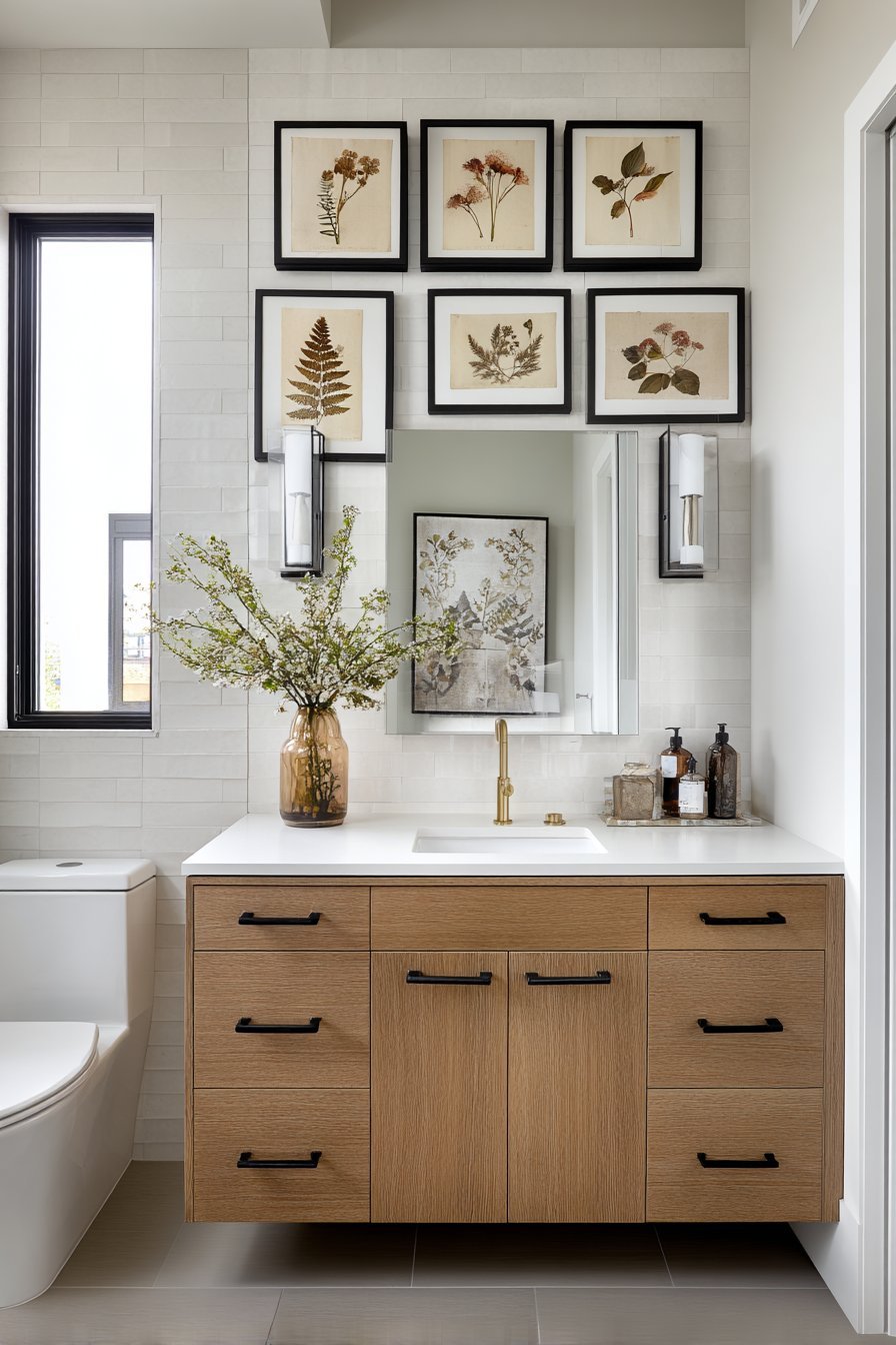 Modern Botanical Gallery Wall