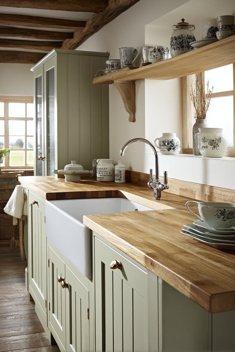 Shaker-Style Sage and Oak Harmony