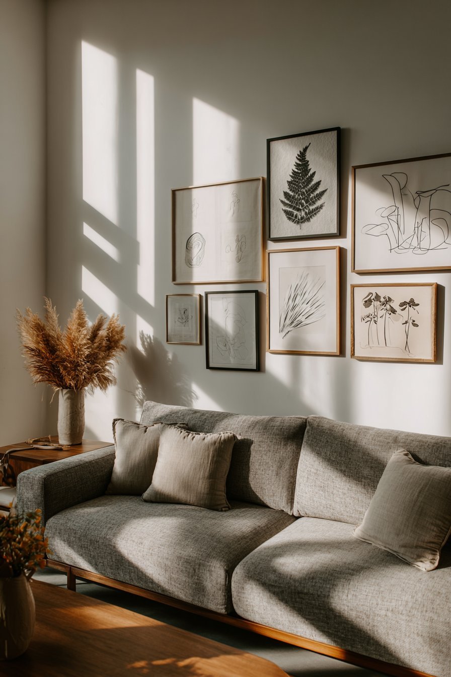 Modern Gallery Wall Arrangement