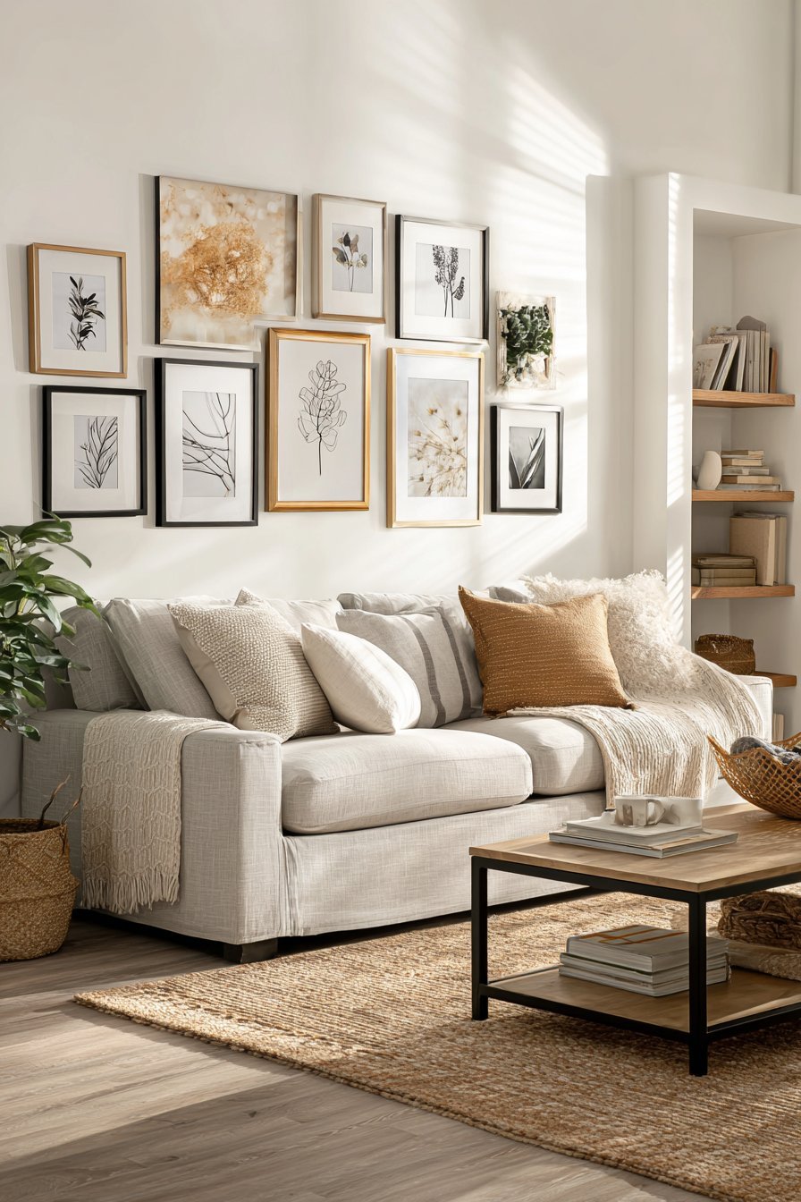 Modern Gallery Wall Arrangement