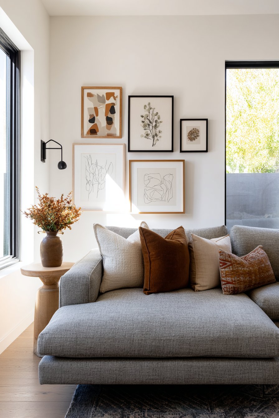Modern Gallery Wall Arrangement