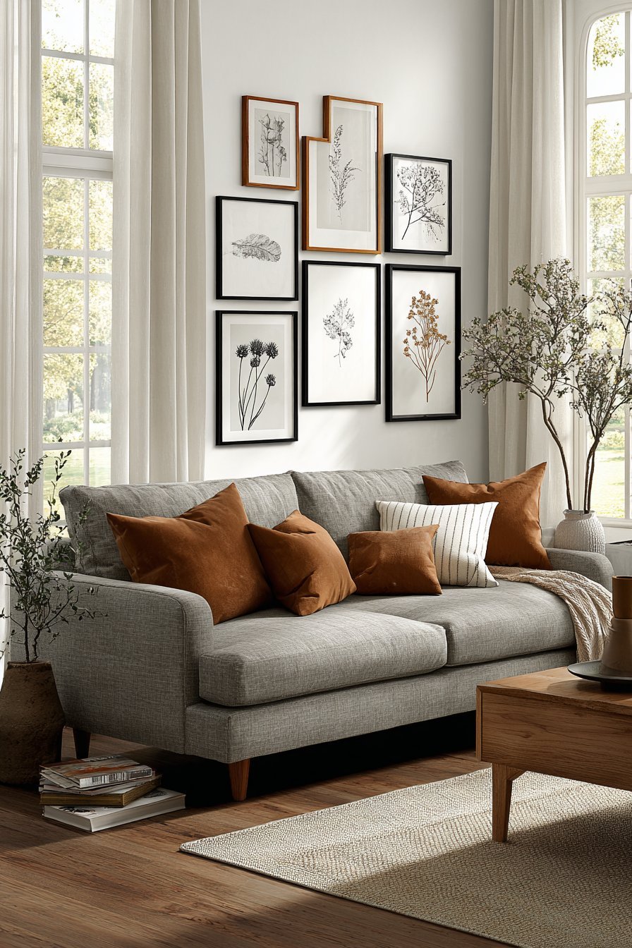 Modern Gallery Wall Arrangement