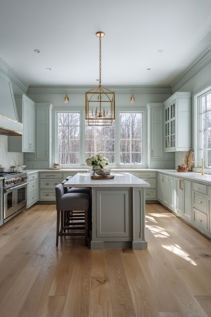 Central Island Waterfall Edge Luxury