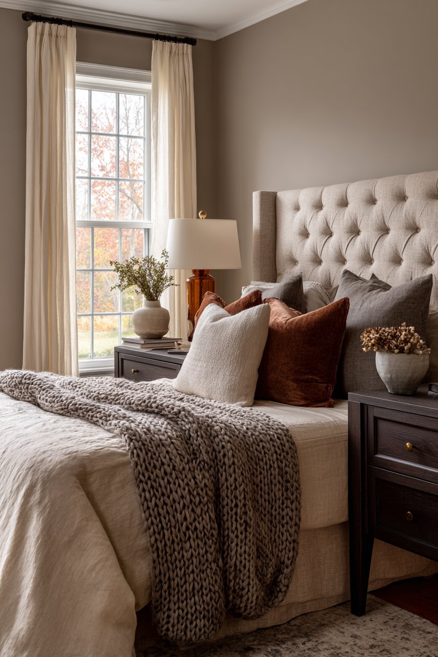 Layered Linen Luxury with Tufted Comfort