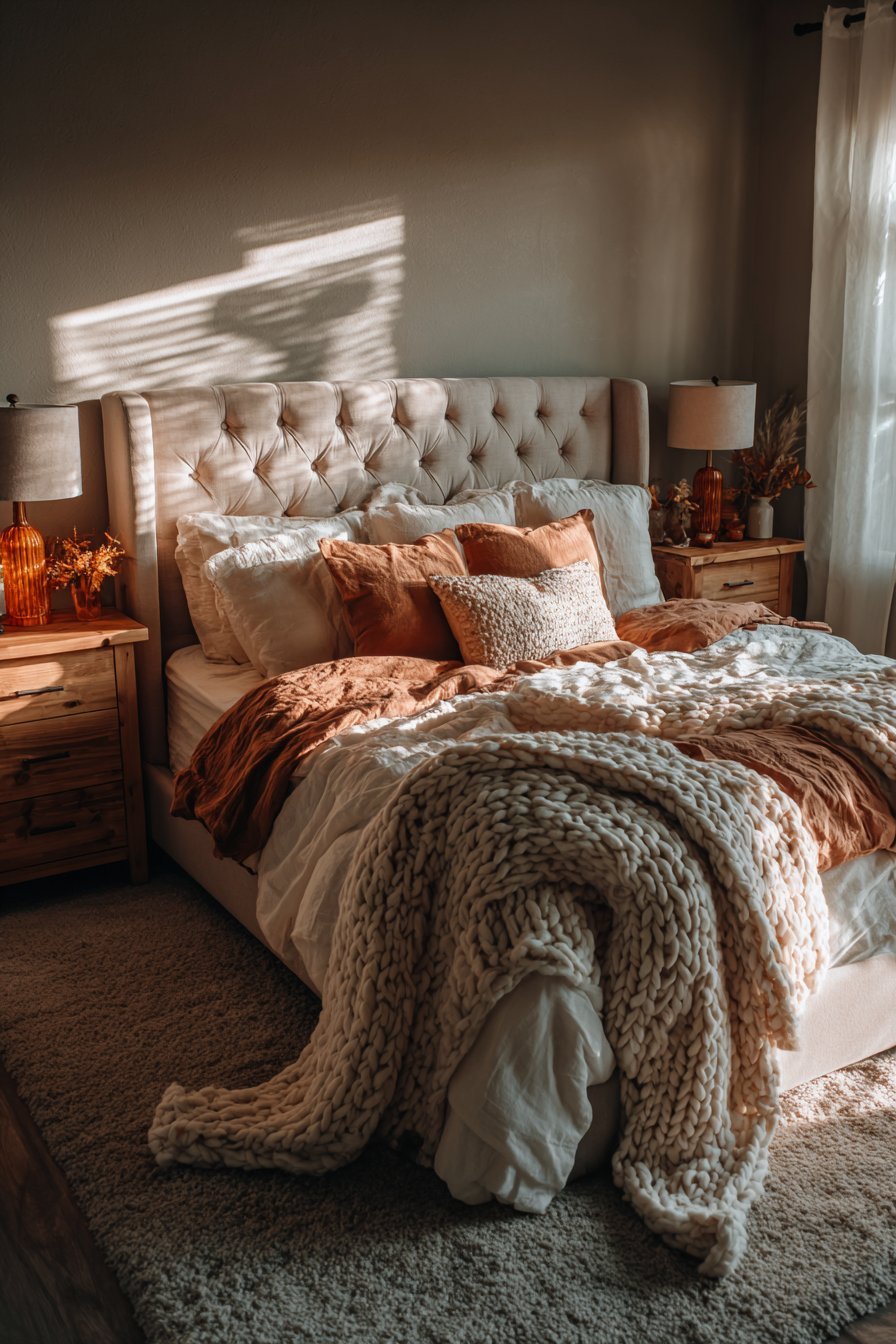 Layered Linen Luxury with Tufted Comfort