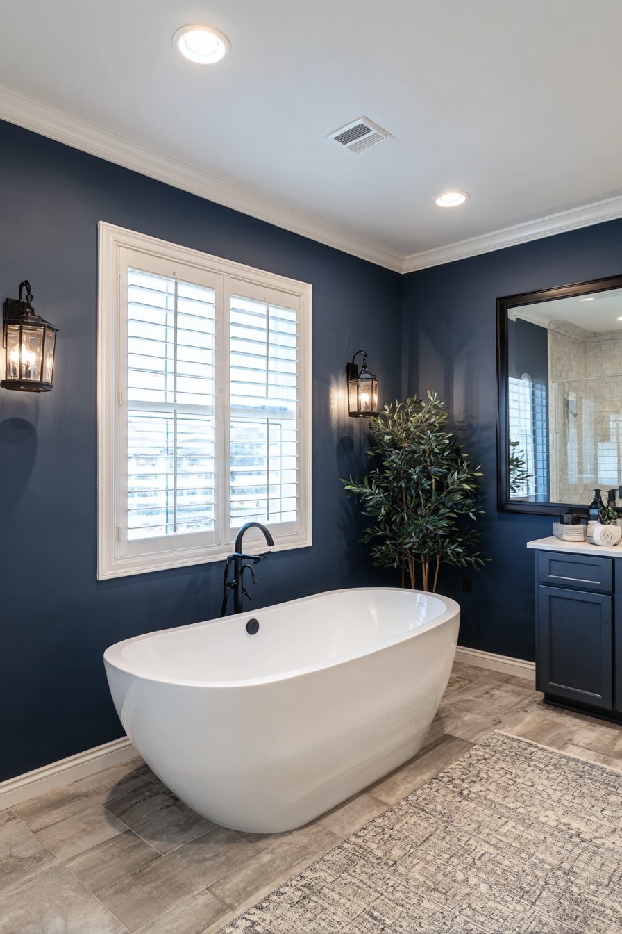 Sophisticated Navy Blue Cocoon