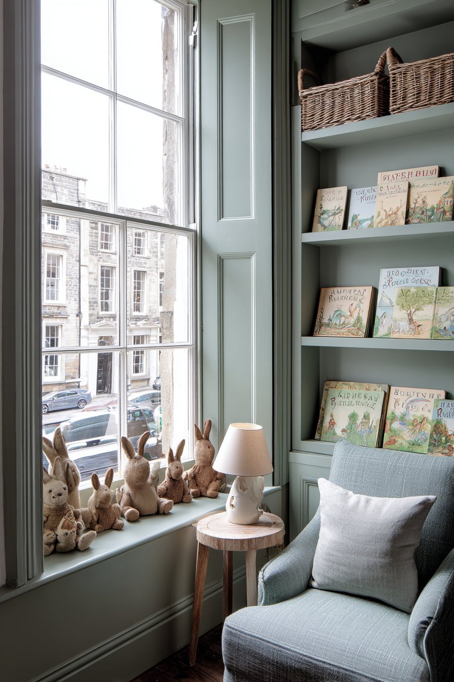 Cozy Reading Nook with Potter Collection