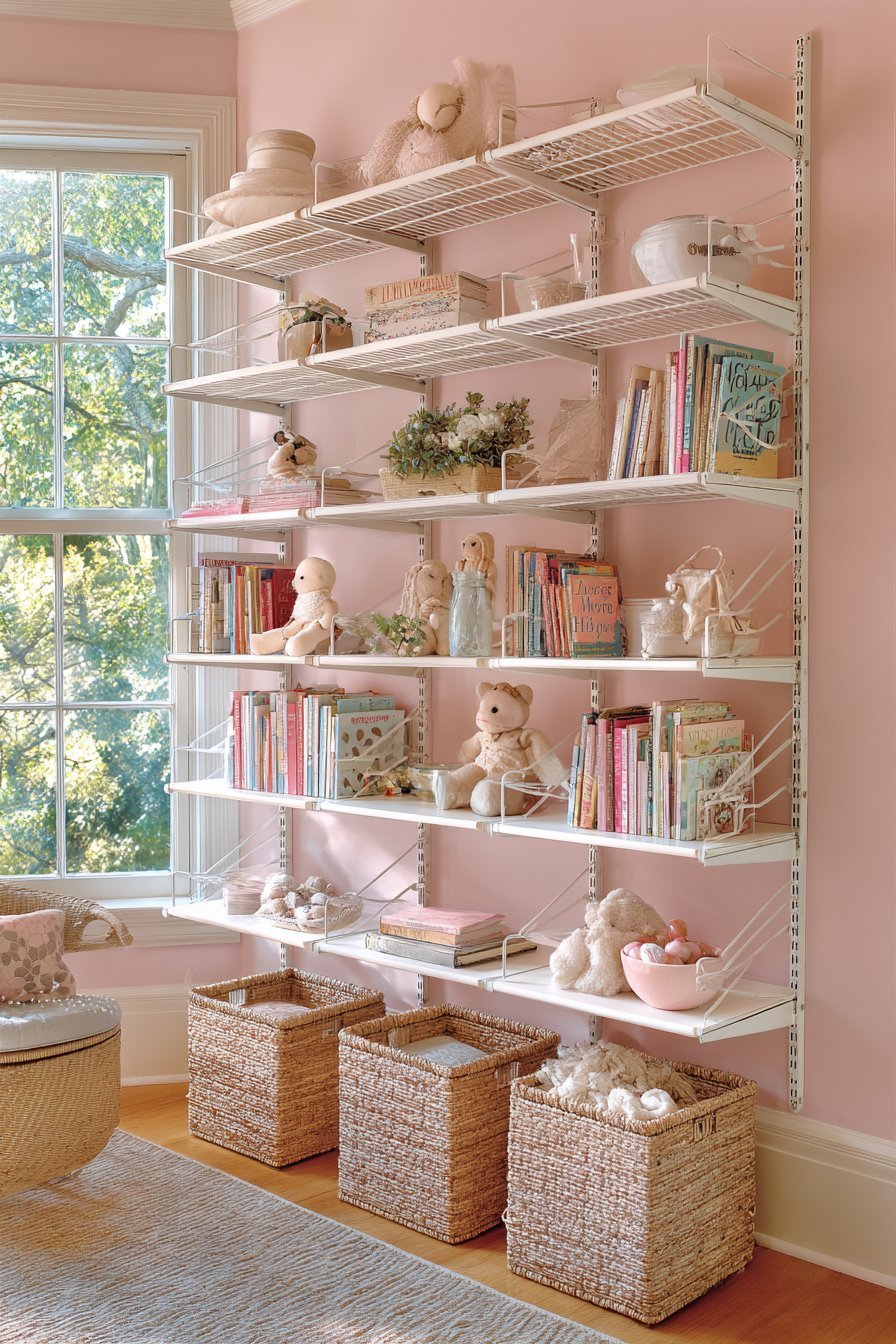 Practical Blush Pink Storage Solutions