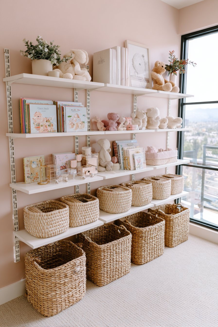 Practical Blush Pink Storage Solutions