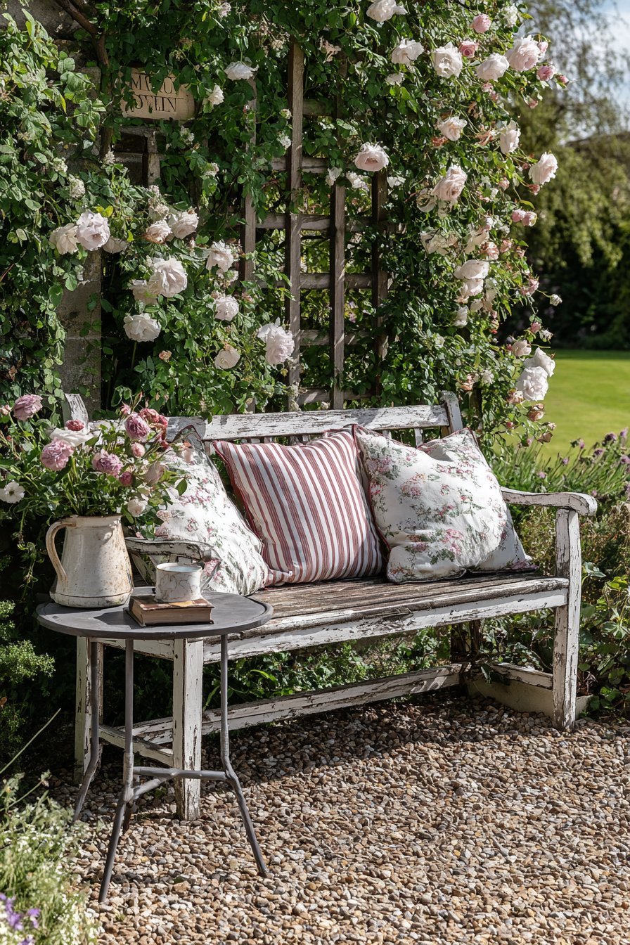 Vintage Rose Garden Seating