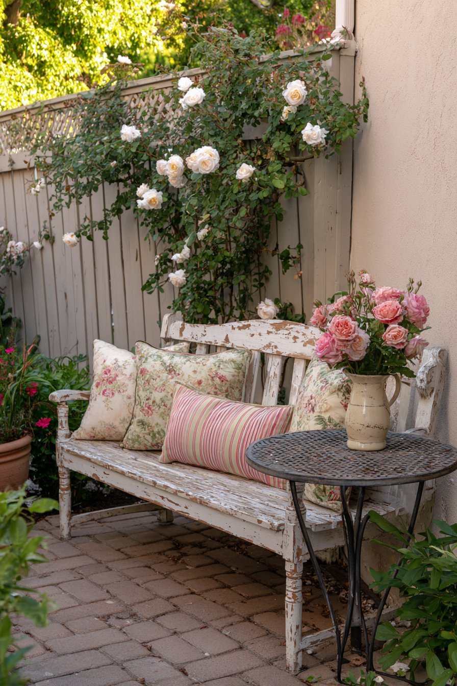 Vintage Rose Garden Seating