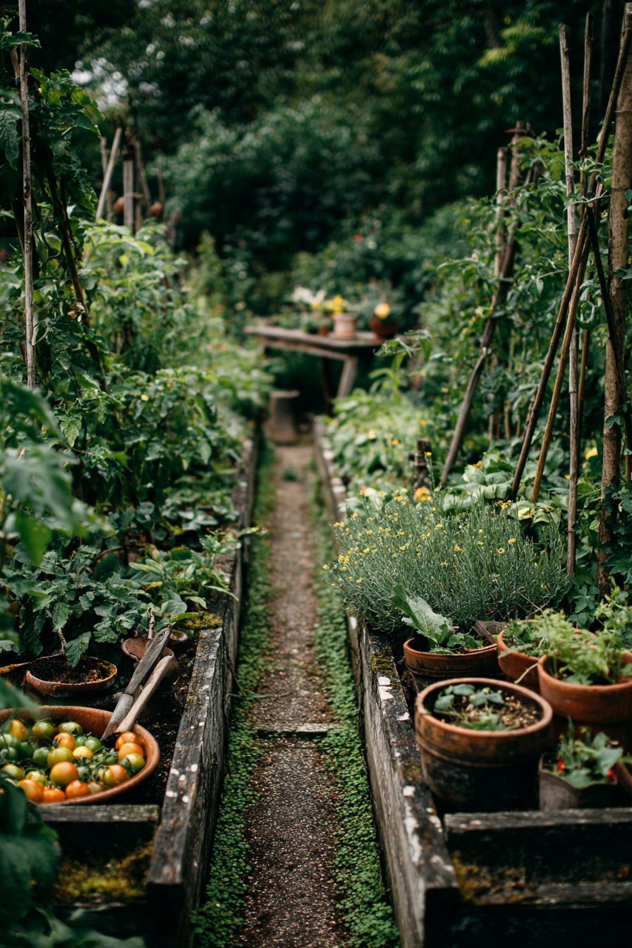 Vintage Garden Bench Retreat
