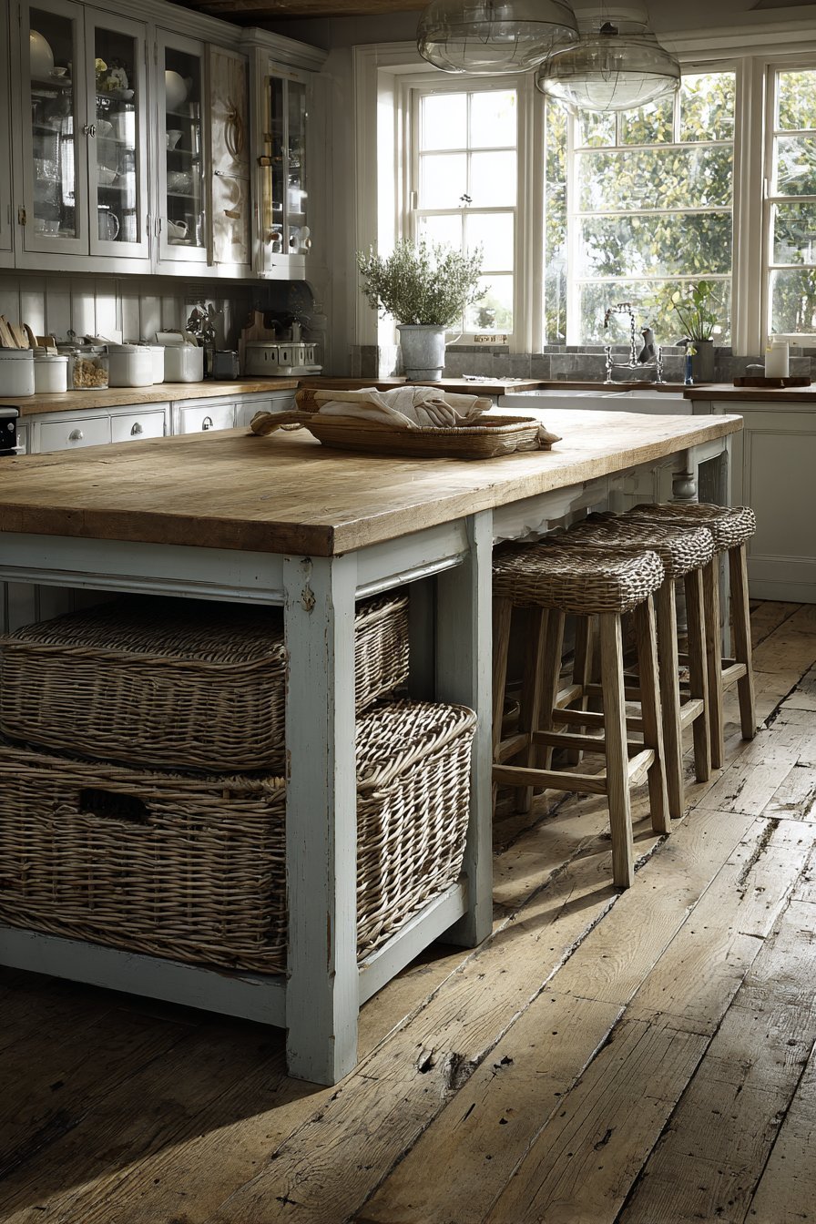 Weathered Pine Island Centerpiece