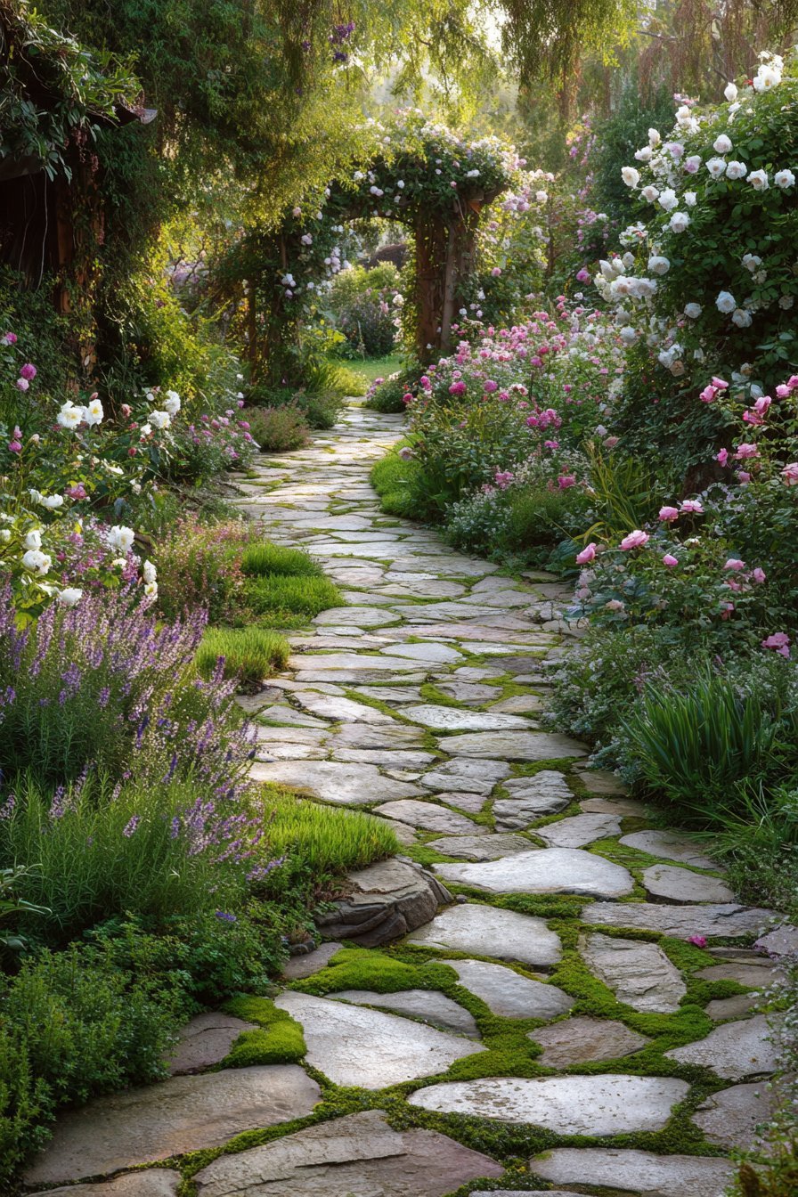 Romantic Garden Pathway