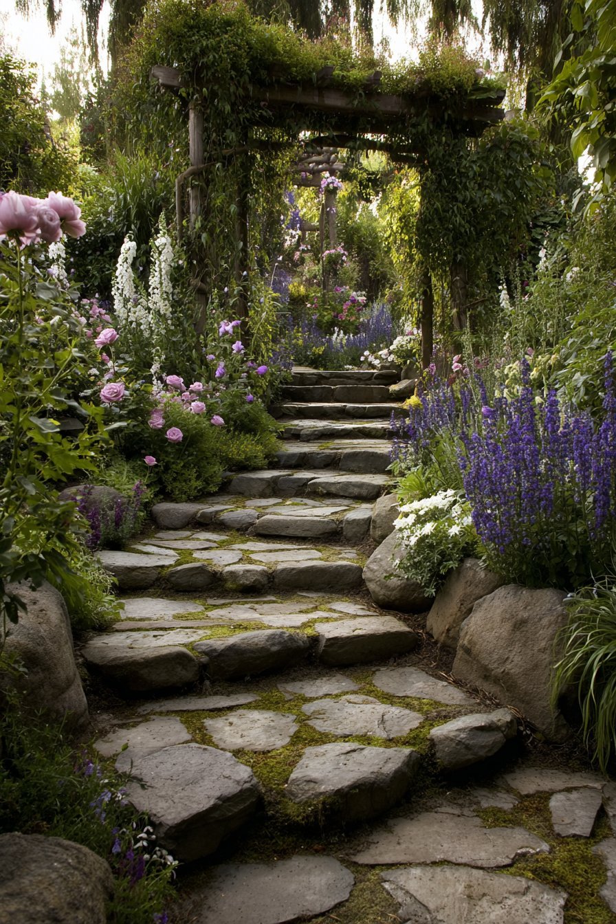 Romantic Garden Pathway