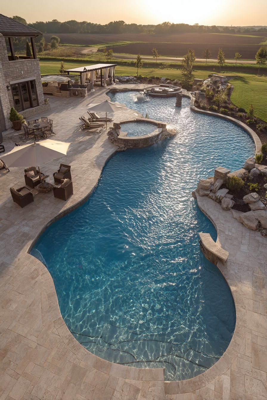 Resort-Style Saltwater Pool Paradise