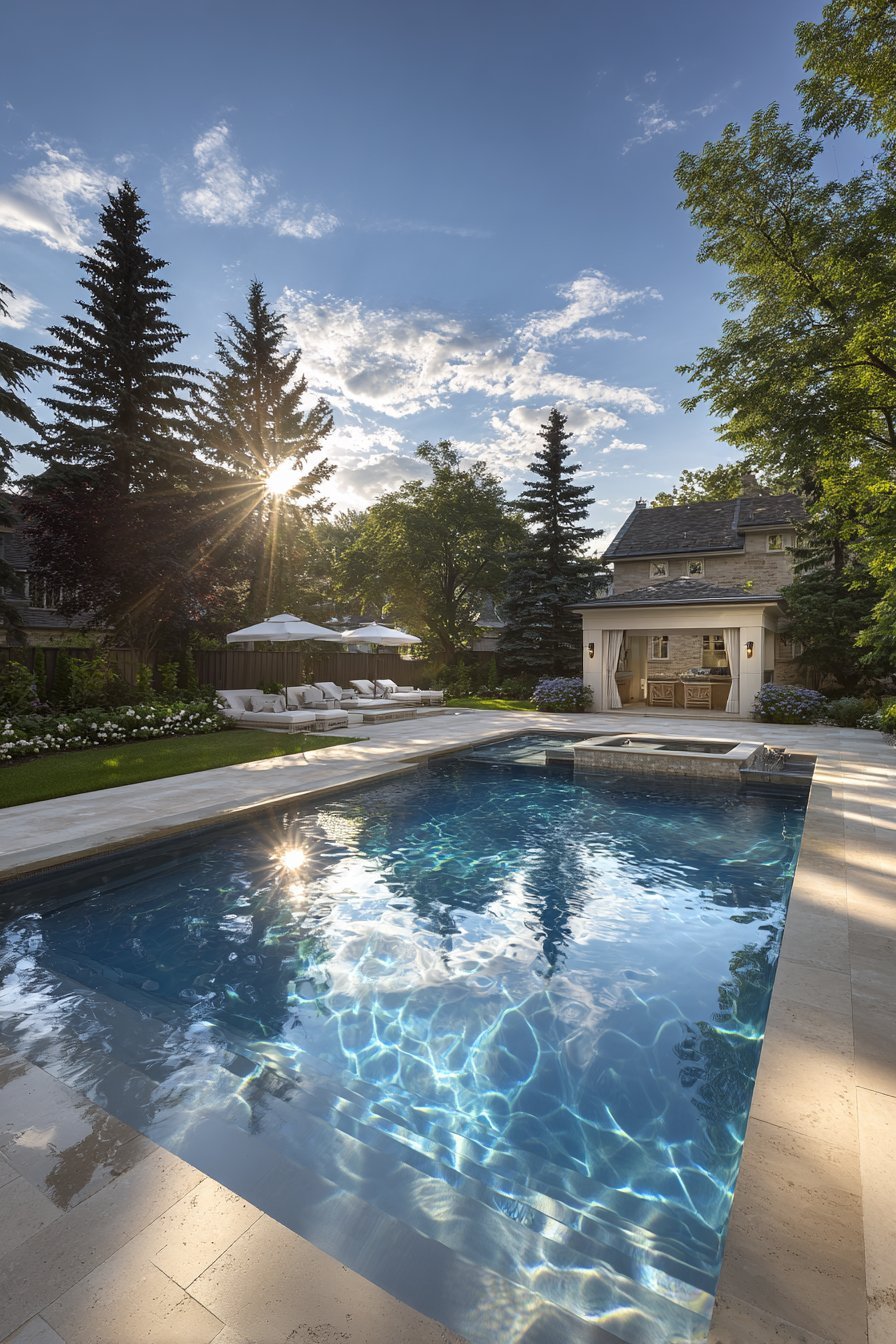 Resort-Style Saltwater Pool Paradise