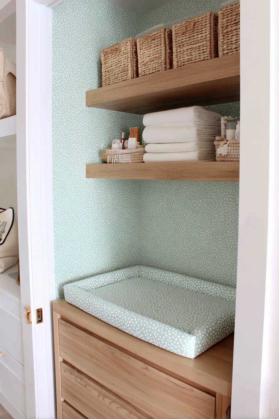 Functional Oak Dresser Changing Station