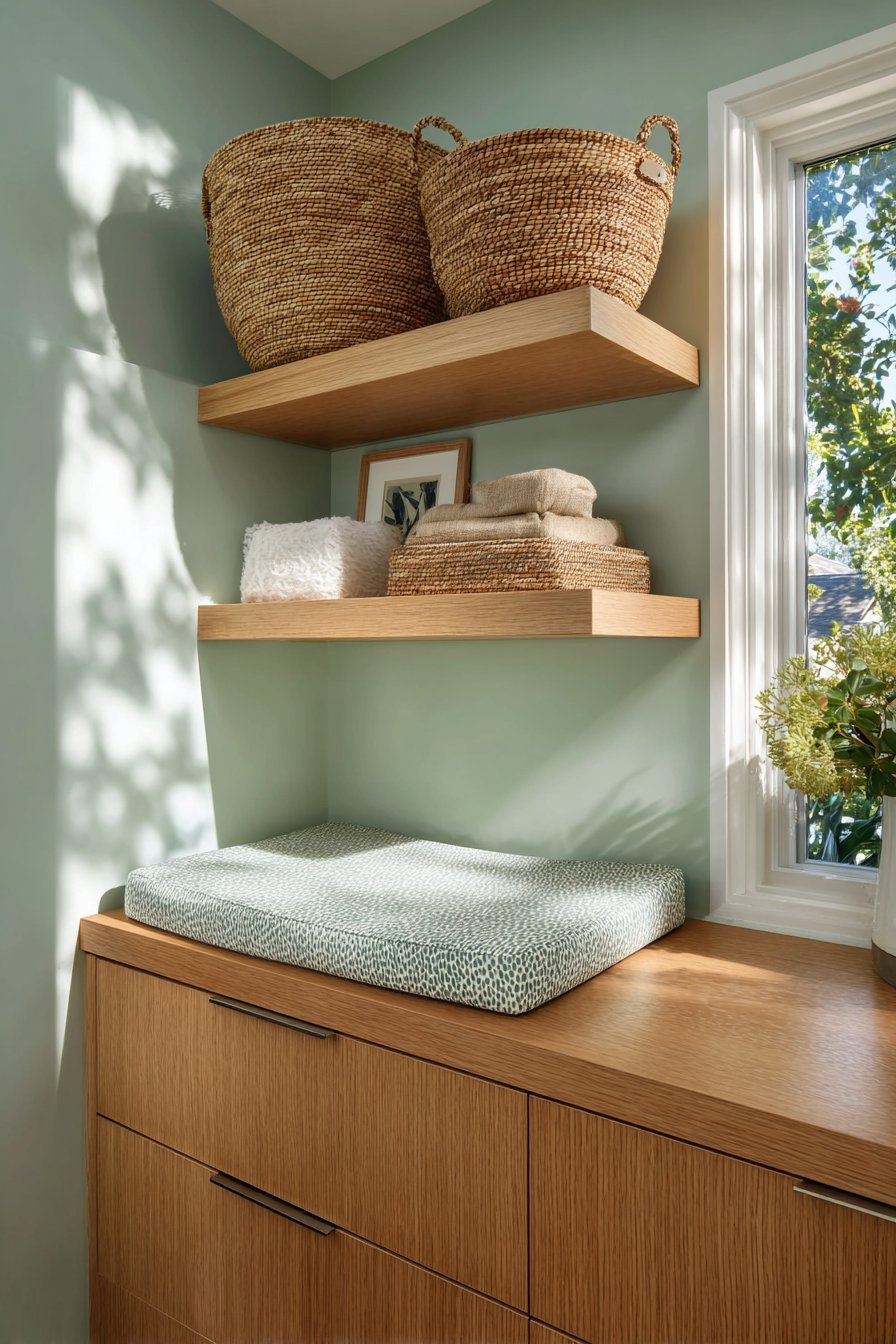 Functional Oak Dresser Changing Station