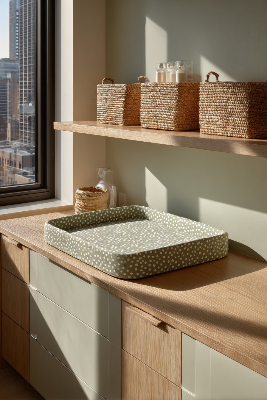 Functional Oak Dresser Changing Station