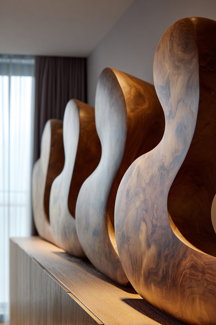 Organic Wooden Wall Sculptures