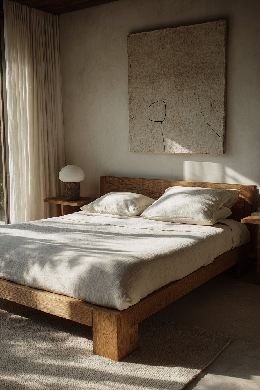 Minimalist Bedroom Canvas Display