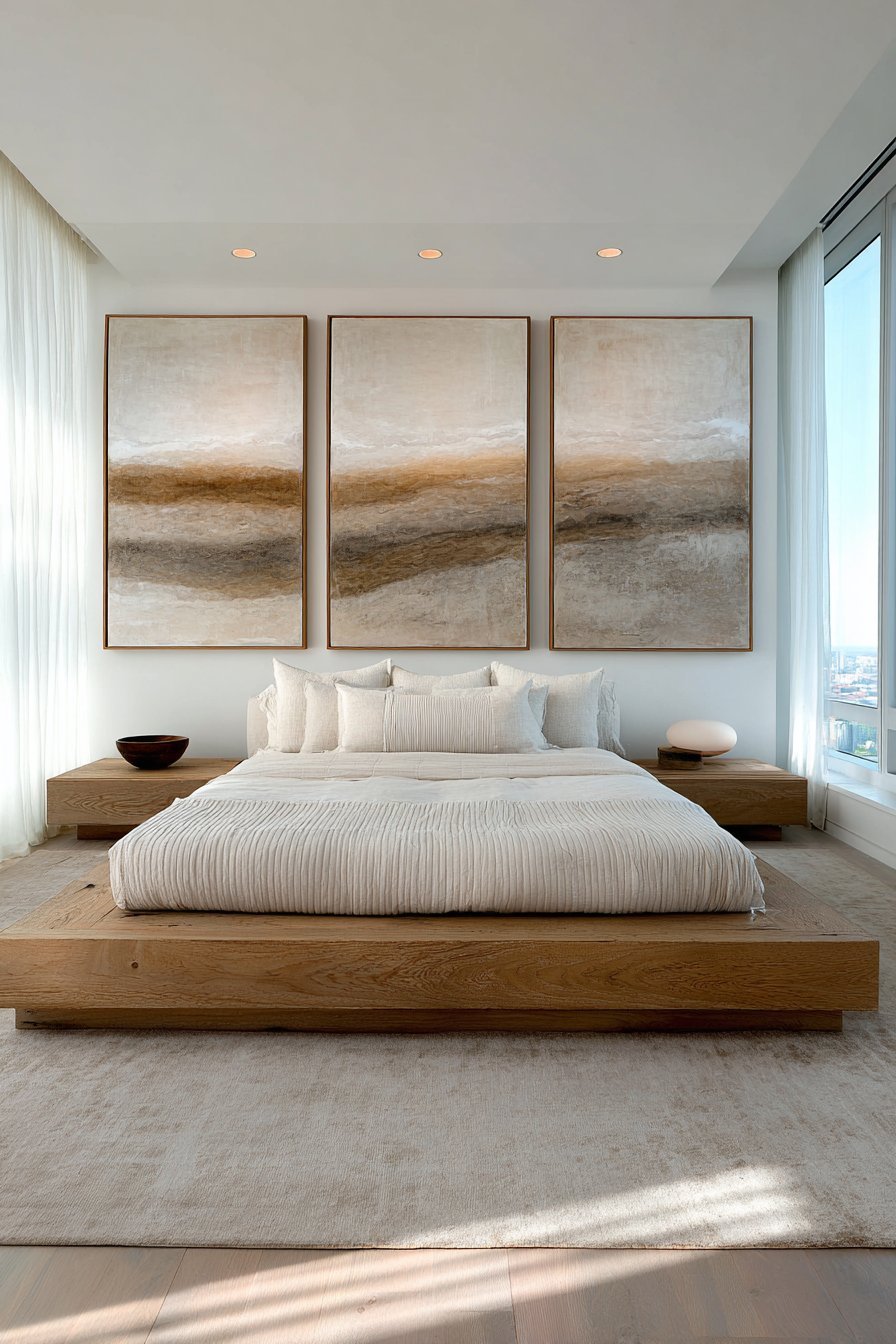 Minimalist Bedroom Canvas Display