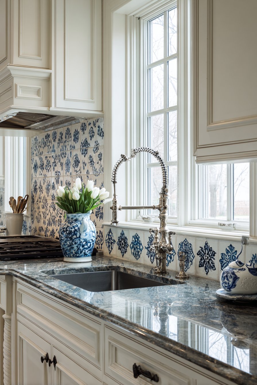 Cream Glazed Traditional Kitchen Sophistication