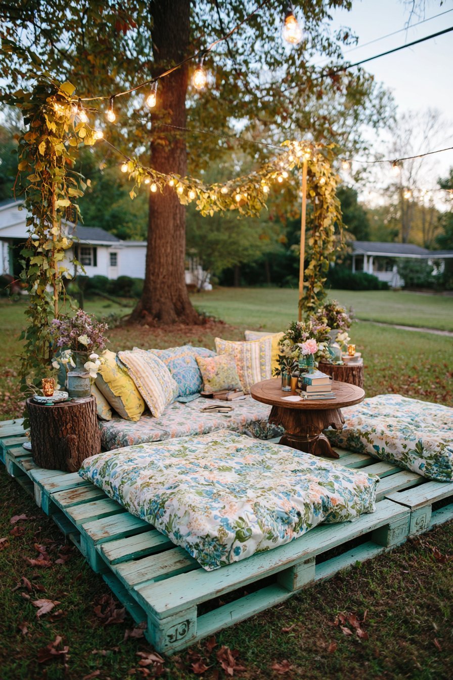 Reclaimed Pallet Reading Retreat