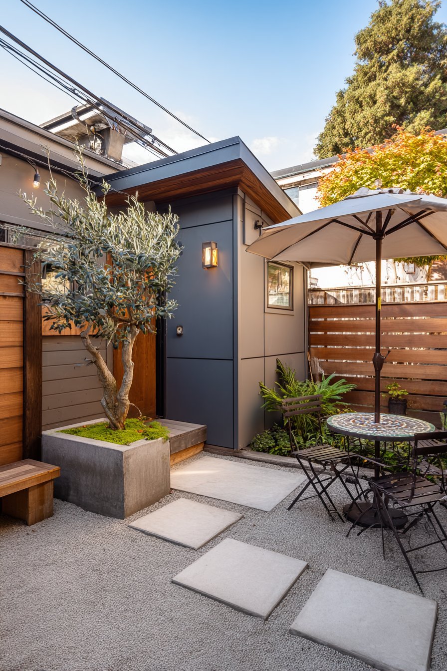 Gravel Base with Strategic Stepping Stones