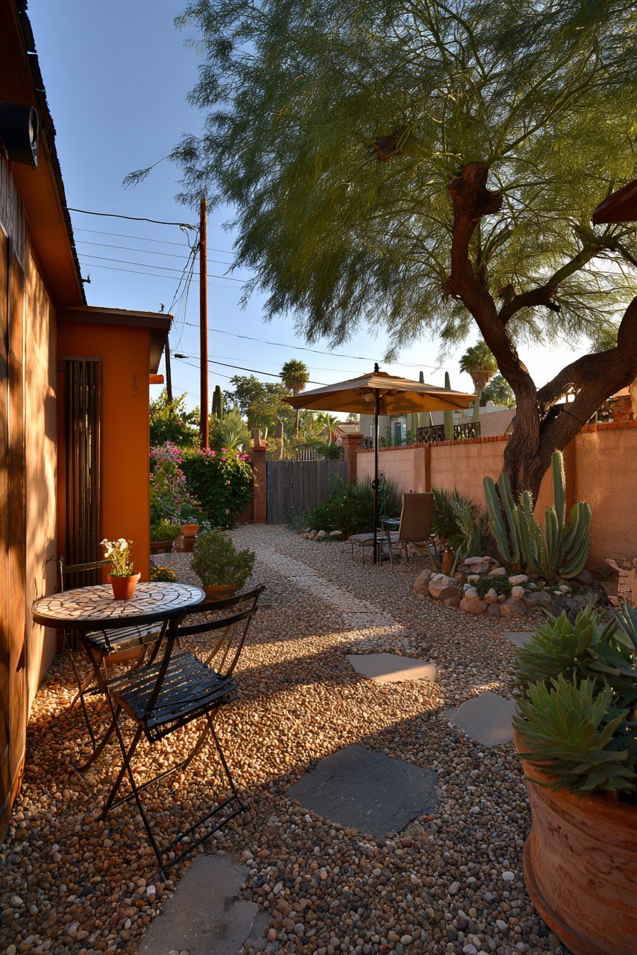 Gravel Base with Strategic Stepping Stones