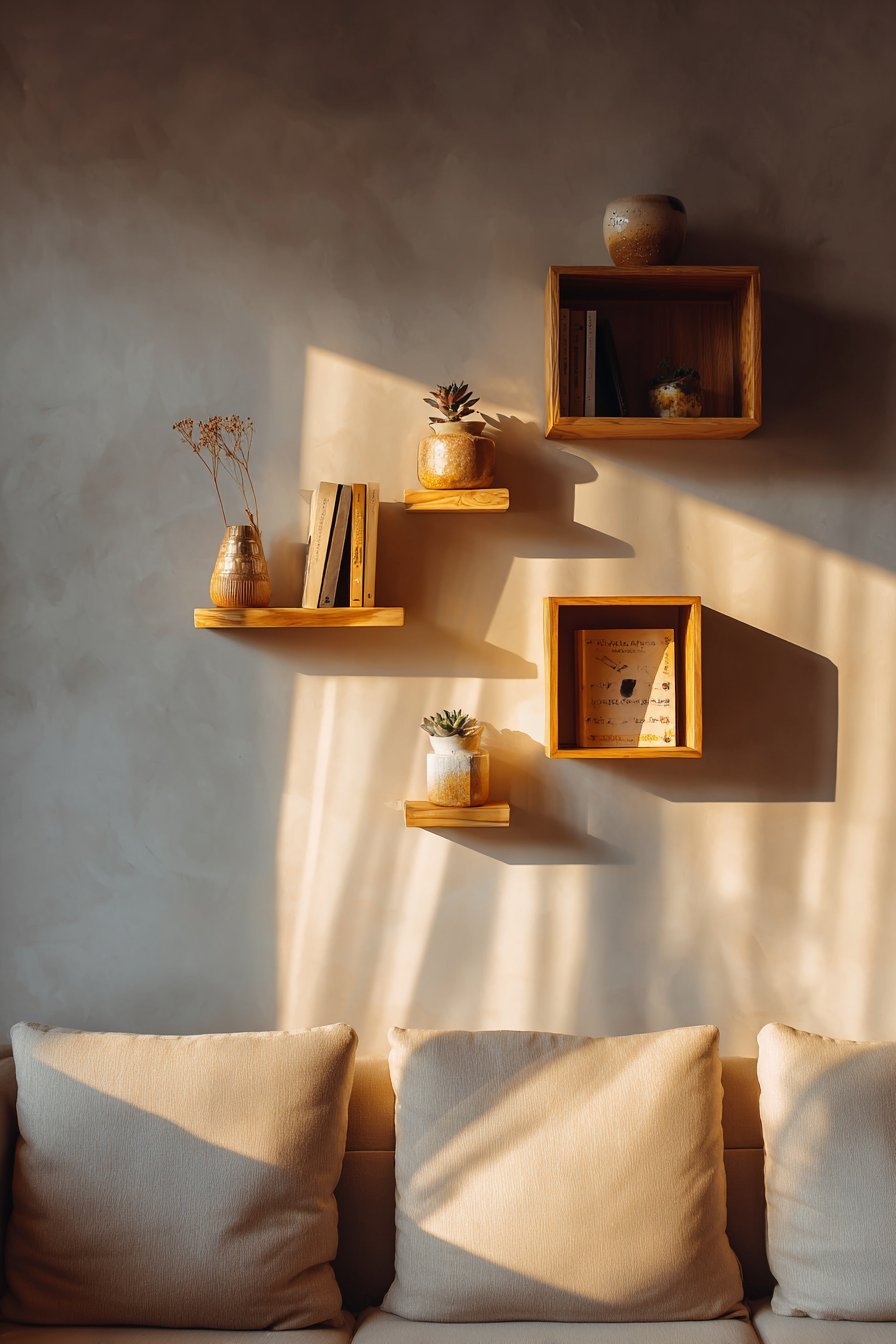 Minimalist Scandinavian Floating Shelves