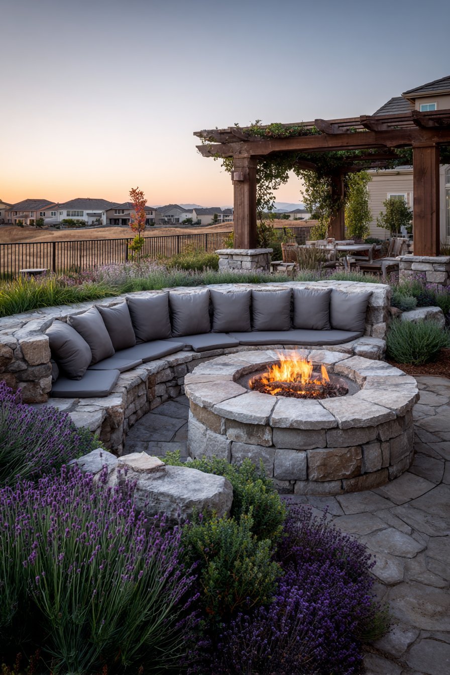 Intimate Fire Pit Gathering Space