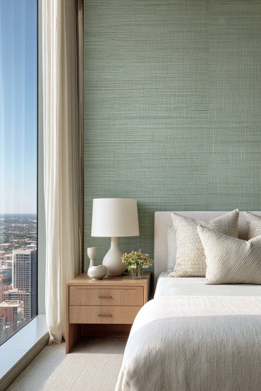 Sage Green Accent Wall Serenity