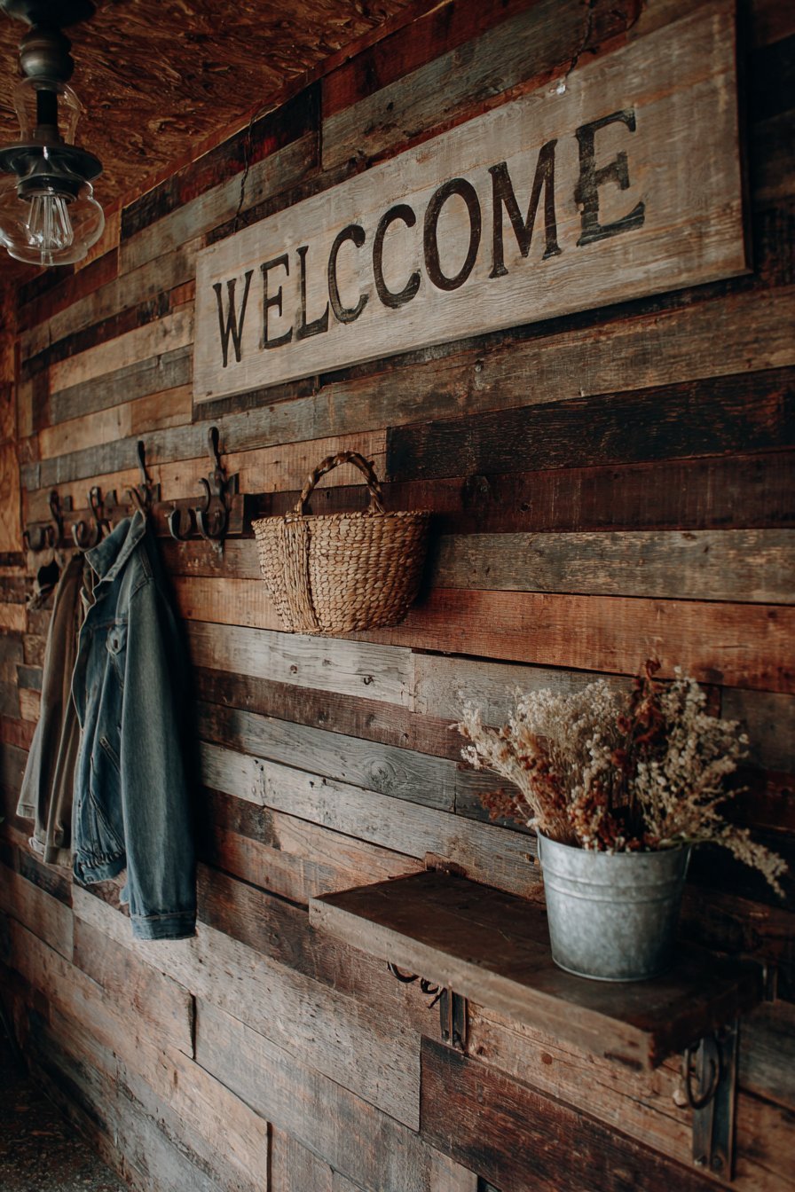 Rustic Farmhouse Reclaimed Wood Accent
