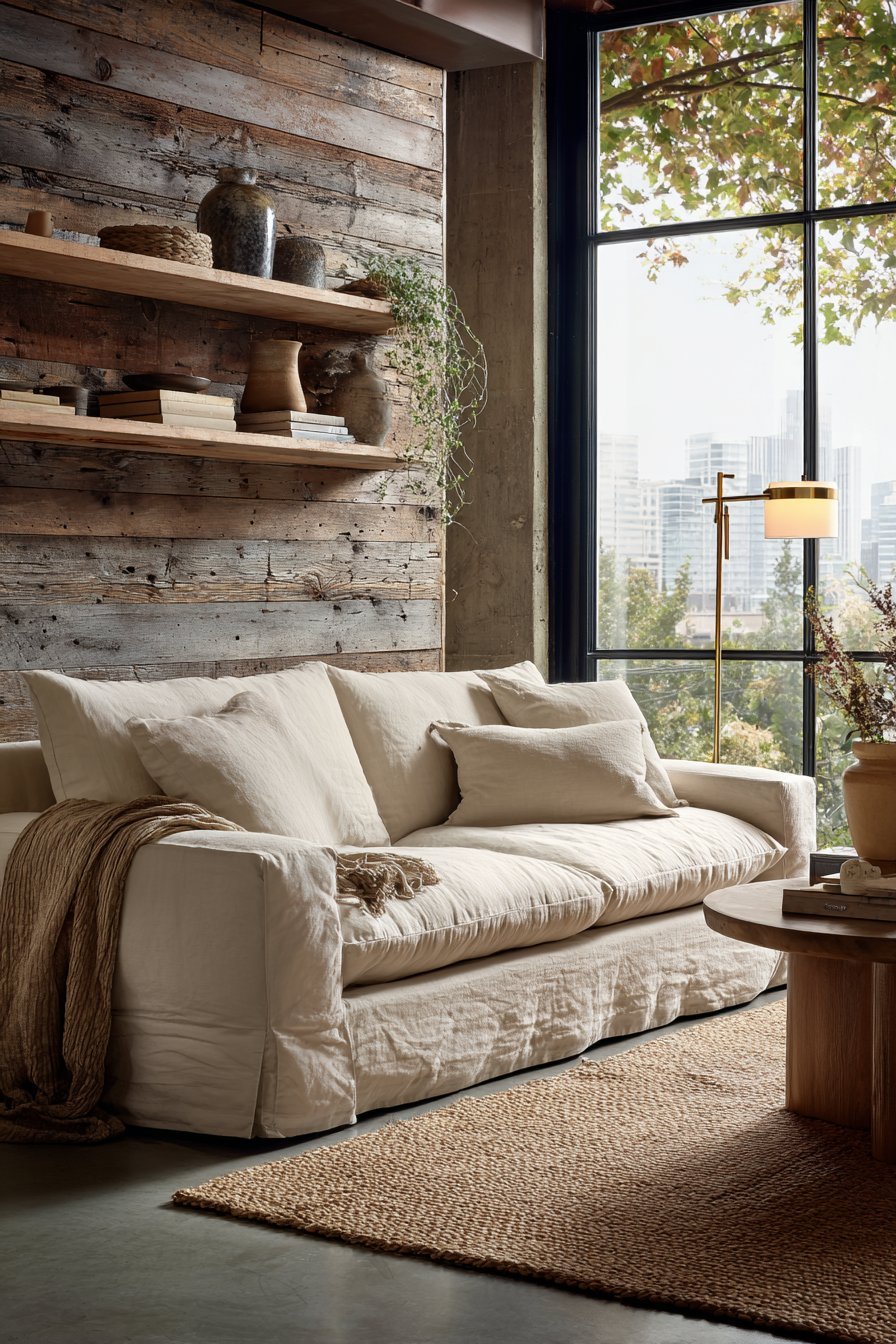 Authentic Reclaimed Barn Wood Accent Wall