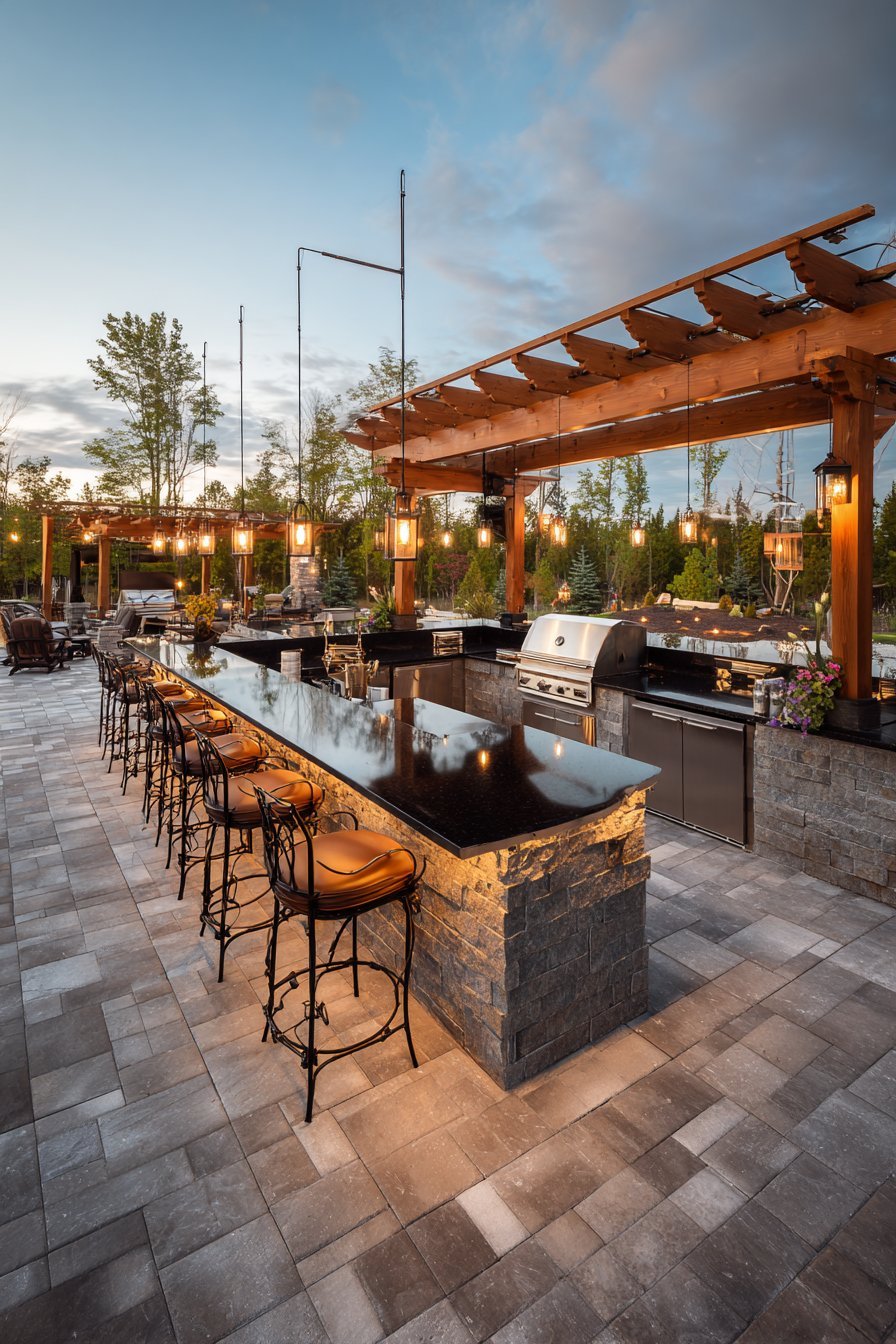 Professional-Grade Outdoor Kitchen Island